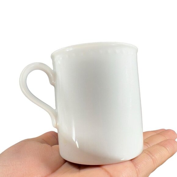 VTG Crate & Barrel Staccato White Coffee Tea Mug Cup Kathleen Willis Japan Set 2 - Picture 15 of 16